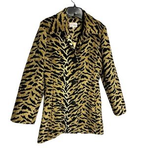 3 Sisters Animal Print Coat
